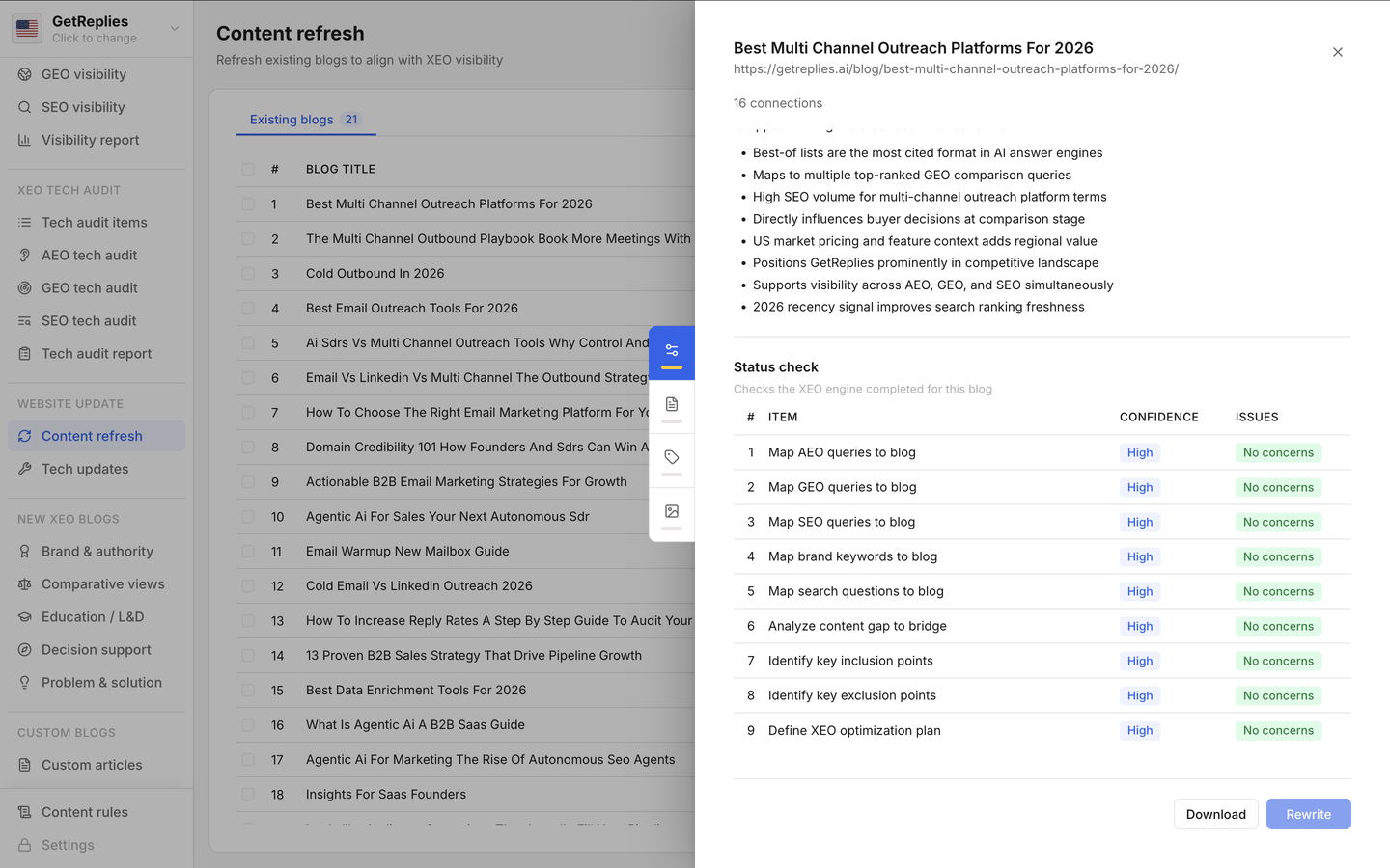 Content refresh product snapshot.